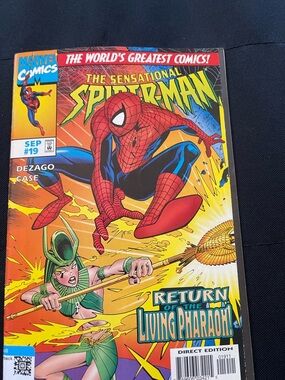 Marvel The Sensational Spider-Man Comic - Red, Blue & Yellow Cover